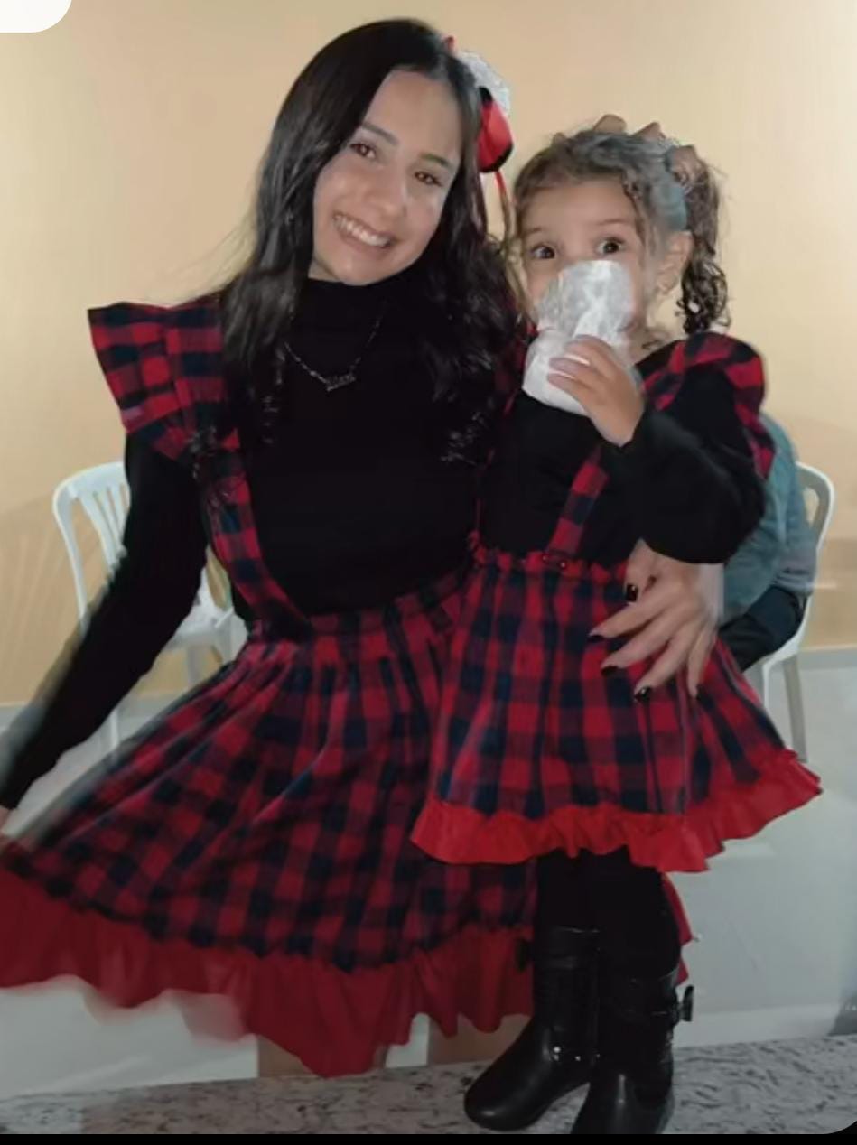 Vestido a cuadros mamá e hija