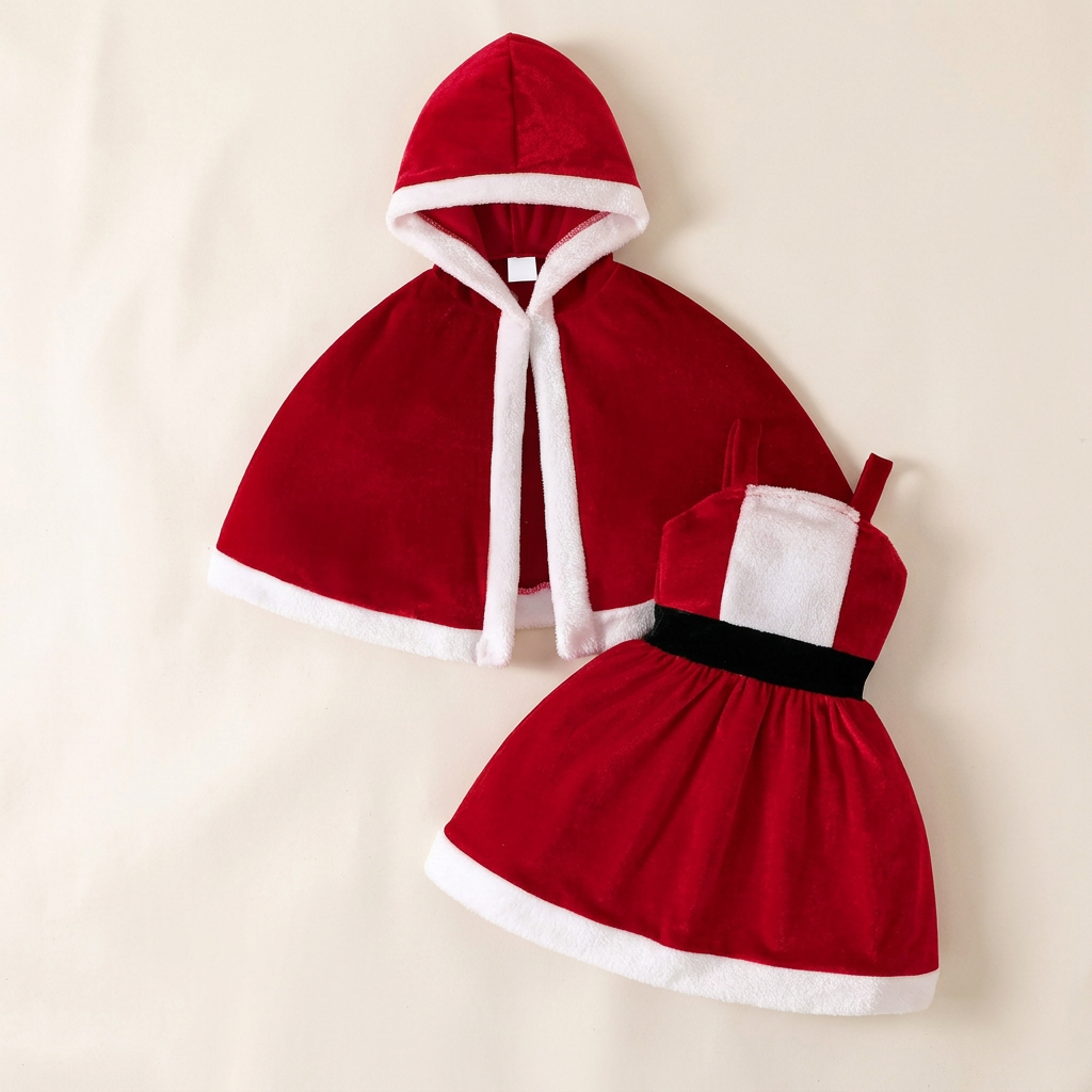 Set capa + vestido Santa