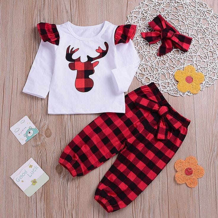 Set reno + pantalón a cuadros